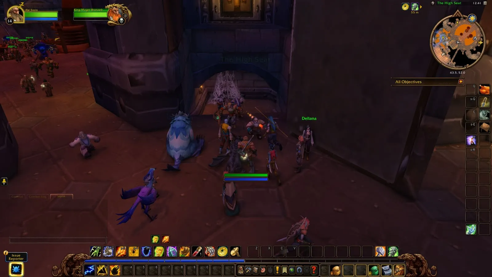 The passage on the left inside the High Seat, the way down to Old Ironforge, a screenshot from the beta of World of Warcraft: Forever