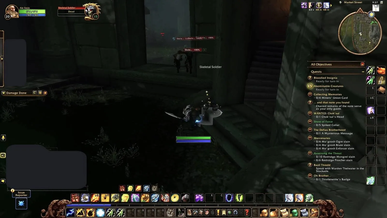 The large window that leads into the area of Bjork, a screenshot from the beta of World of Warcraft: Forever