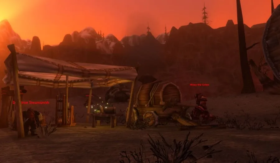 A Mind of Metal in Searing Gorge, a screenshot from the beta of World of Warcraft: Forever