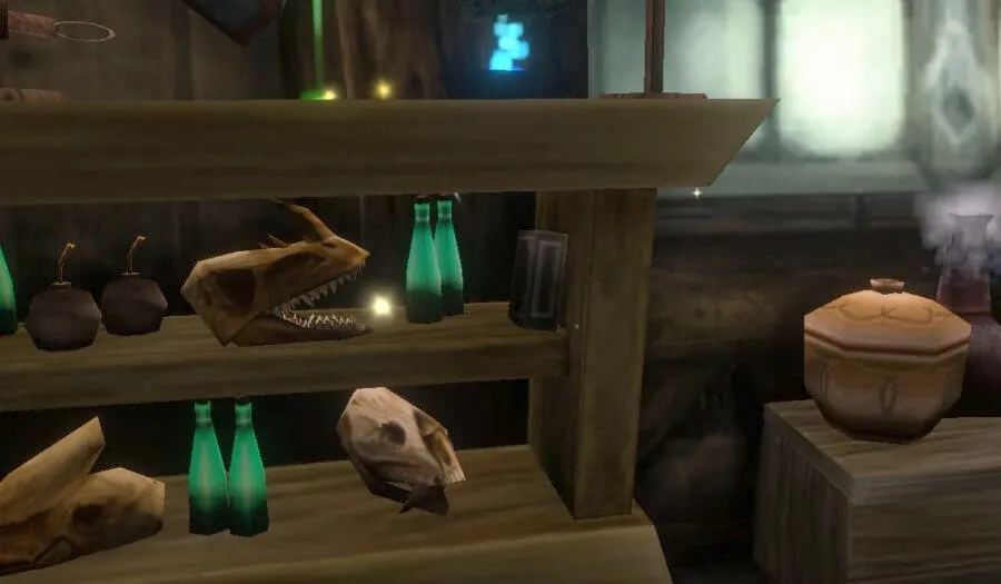 The Apothecary’s Metaphysical Primer in Tirisfal Glades, a screenshot from the beta of World of Warcraft: Forever