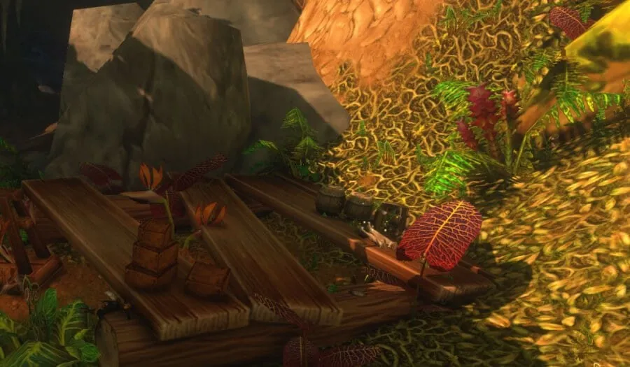 Basilisks: Should Petrification be Feared? in Stranglethorn Vale, a screenshot from the beta of World of Warcraft: Forever