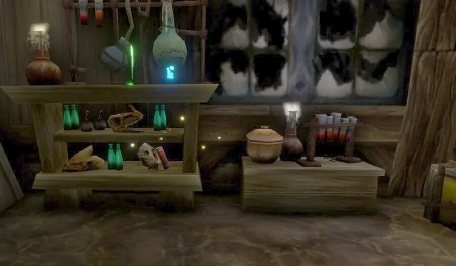 Bewitchments and Glamours in Westfall, a screenshot from the beta of World of Warcraft: Forever