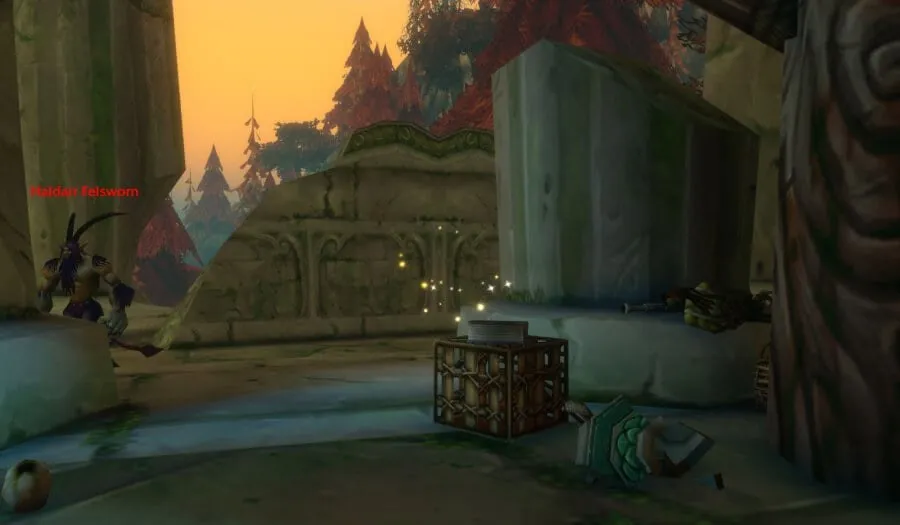 Everyday Etiquette in Azshara, a screenshot from the beta of World of Warcraft: Forever