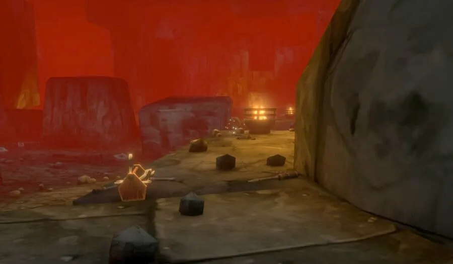Magma or Lava? in Burning Steppes, a screenshot from the beta of World of Warcraft: Forever