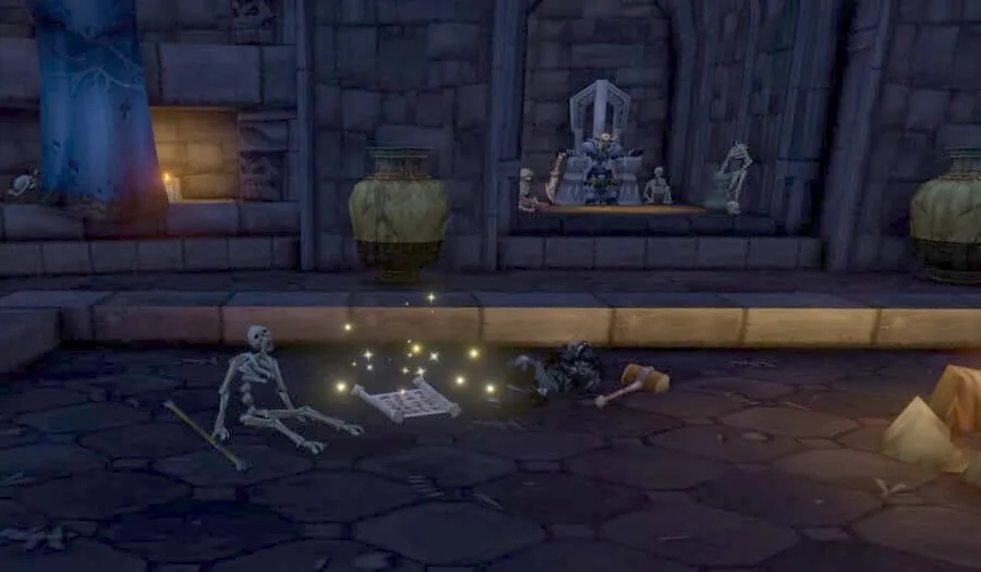 Mummies: A Guide to the Unsavory Undead in Badlands, a screenshot from the beta of World of Warcraft: Forever