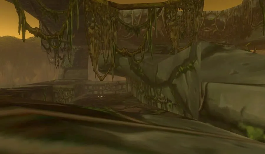 Sanguine Sorcery in Swamp of Sorrows, a screenshot from the beta of World of Warcraft: Forever