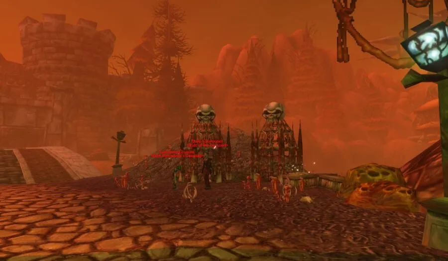 Scourge: Undead Menace or Misunderstood? in Eastern Plaguelands, a screenshot from the beta of World of Warcraft: Forever