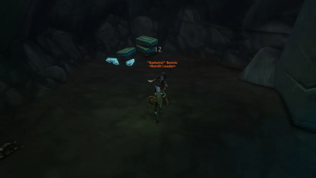 Badwind Bennic in the Bandit Hideout, a screenshot from the World of Warcraft: Forever beta