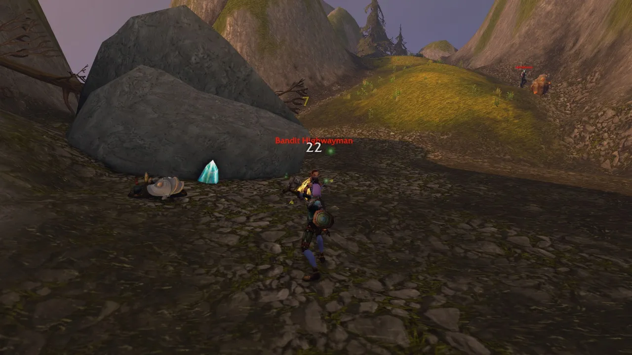 Construct Parts in the bandit camp, a screenshot from the World of Warcraft: Forever beta