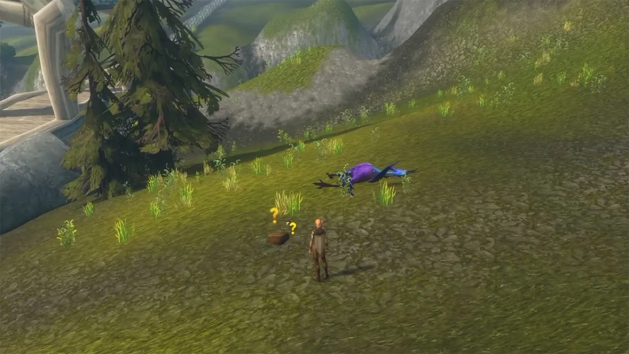 The Bloodstained Satchel, a screenshot from the World of Warcraft: Forever beta