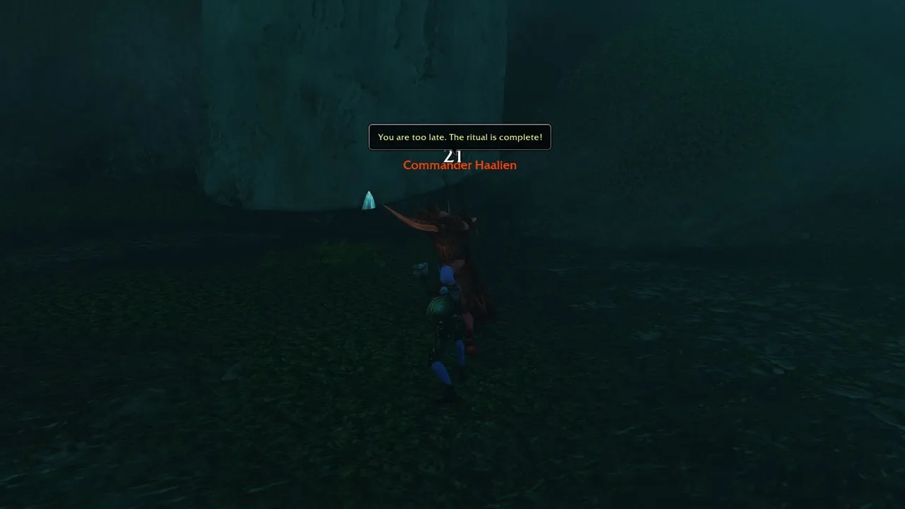 Commander Haalien, a screenshot from the World of Warcraft: Forever beta