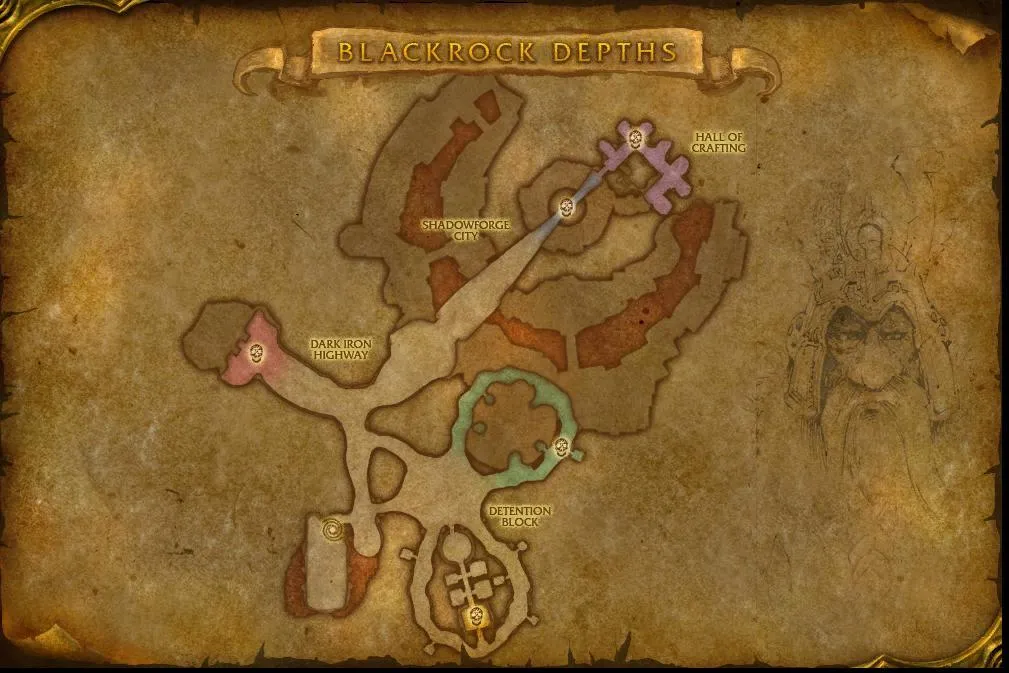 Map of the dungeon