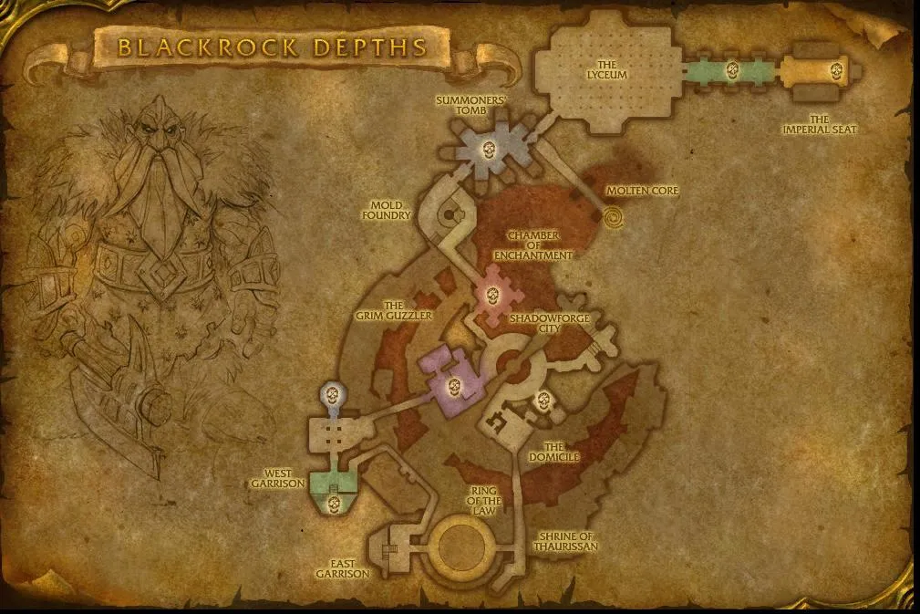 Map of the dungeon