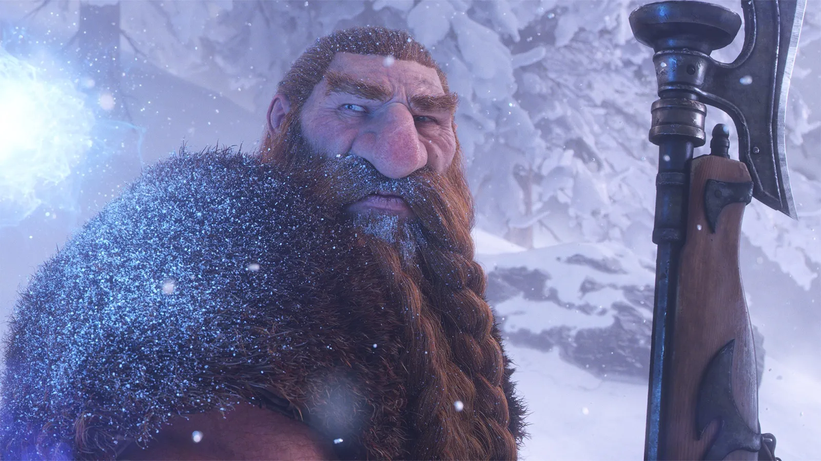 Un Dwarf à la barbe rousse tressée dans la cinématique d'annonce de World of Warcraft: Forever