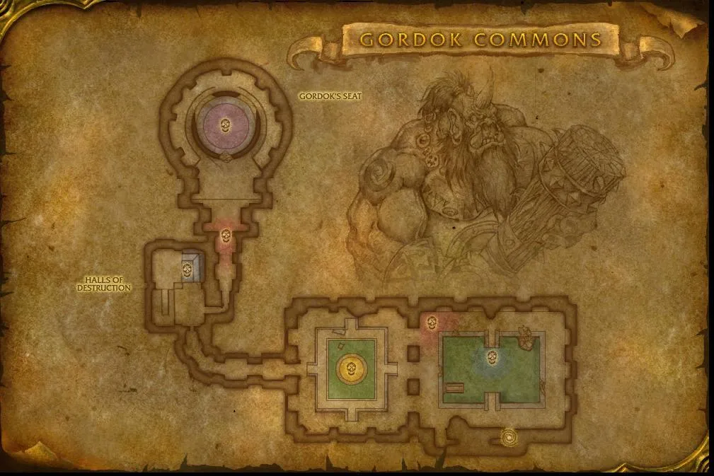 Map of the dungeon