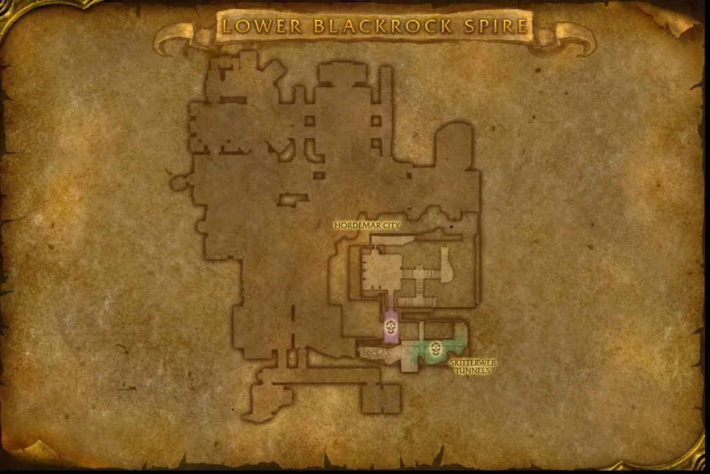 Map of the dungeon
