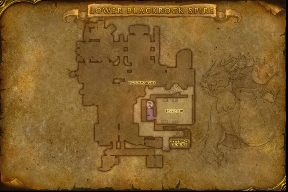 Map of the dungeon