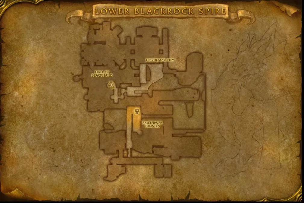 Map of the dungeon