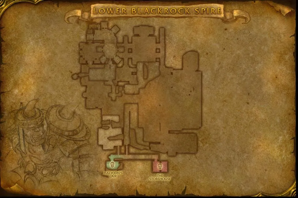 Map of the dungeon