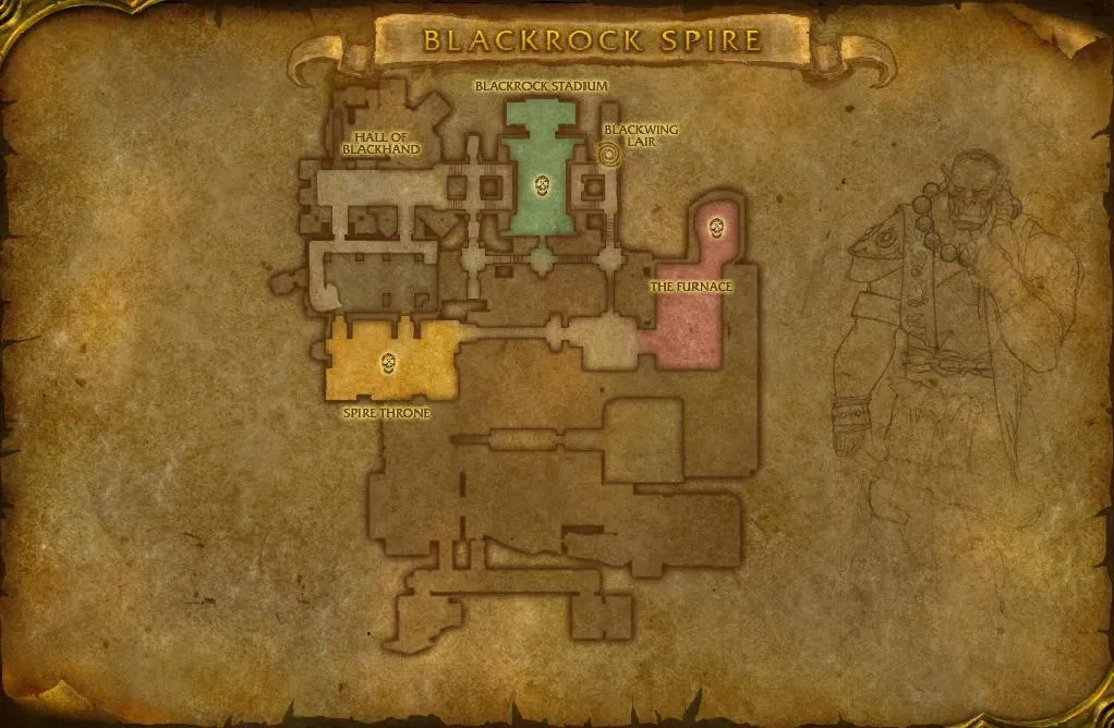 Map of the dungeon