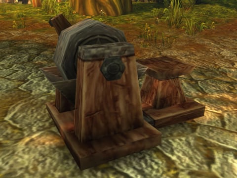 The Sharpening Wheel, a wooden grindstone